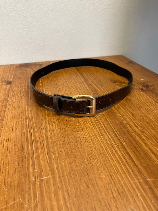 China Accessories - Women's Brown Vinyl Belt 37"